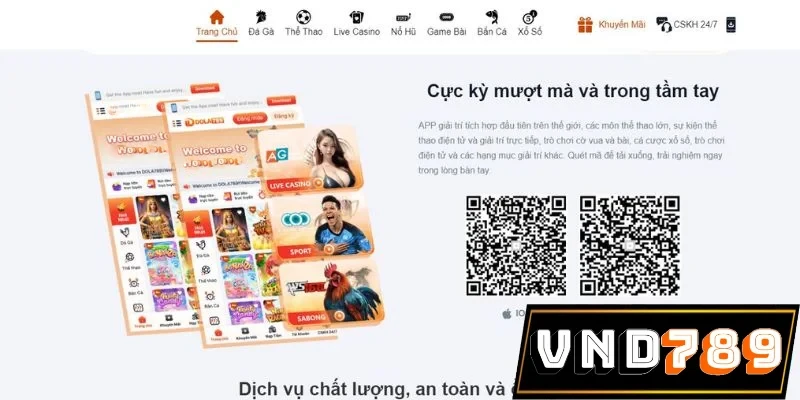 Lợi ích khi tải app VND789