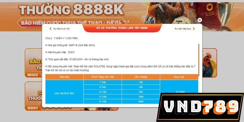 Ưu đãi thắng liên tiếp khi cá cược